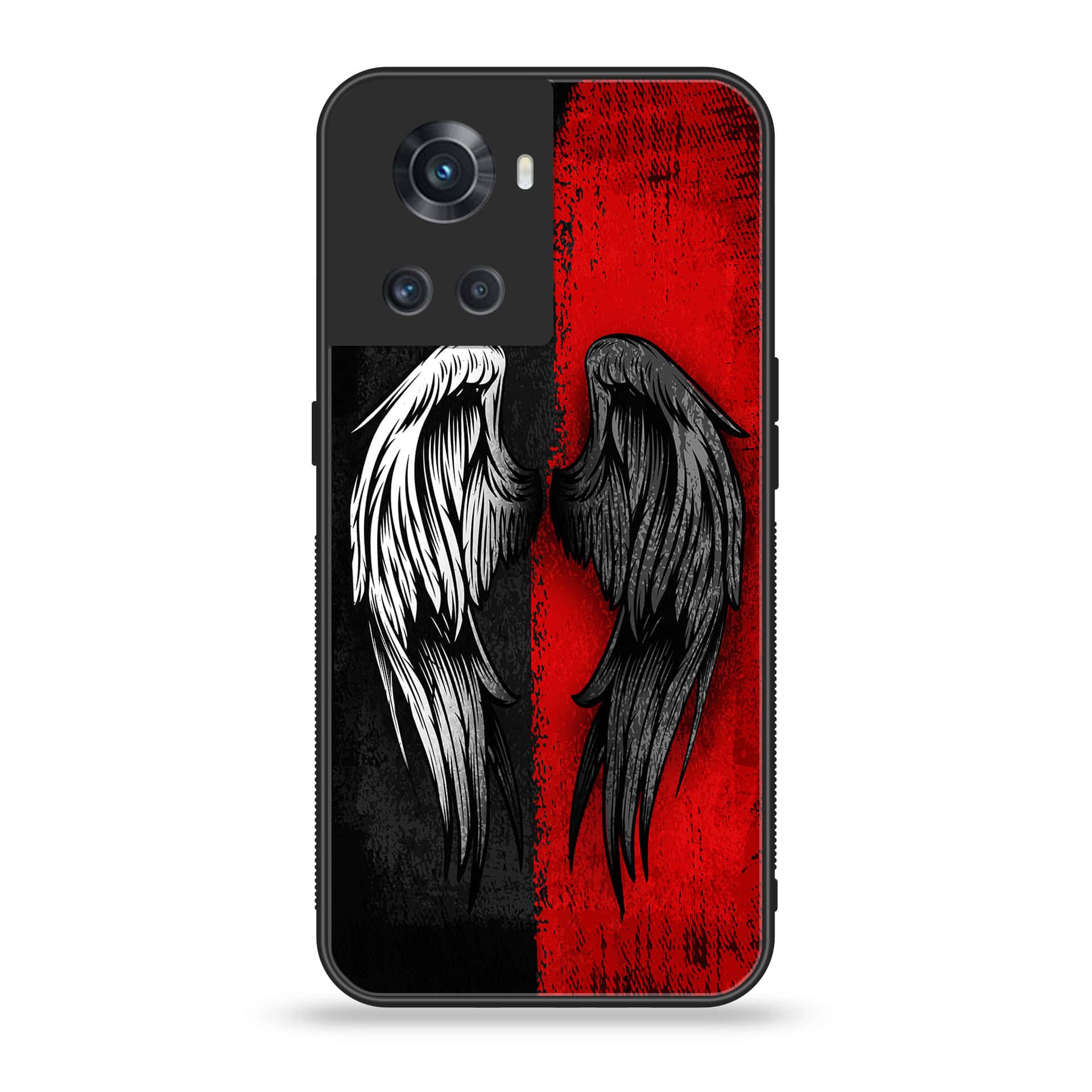 OnePlus Ace 5G - Angel Wings 2.0 Series - Premium Printed Glass soft Bumper shock Proof Case