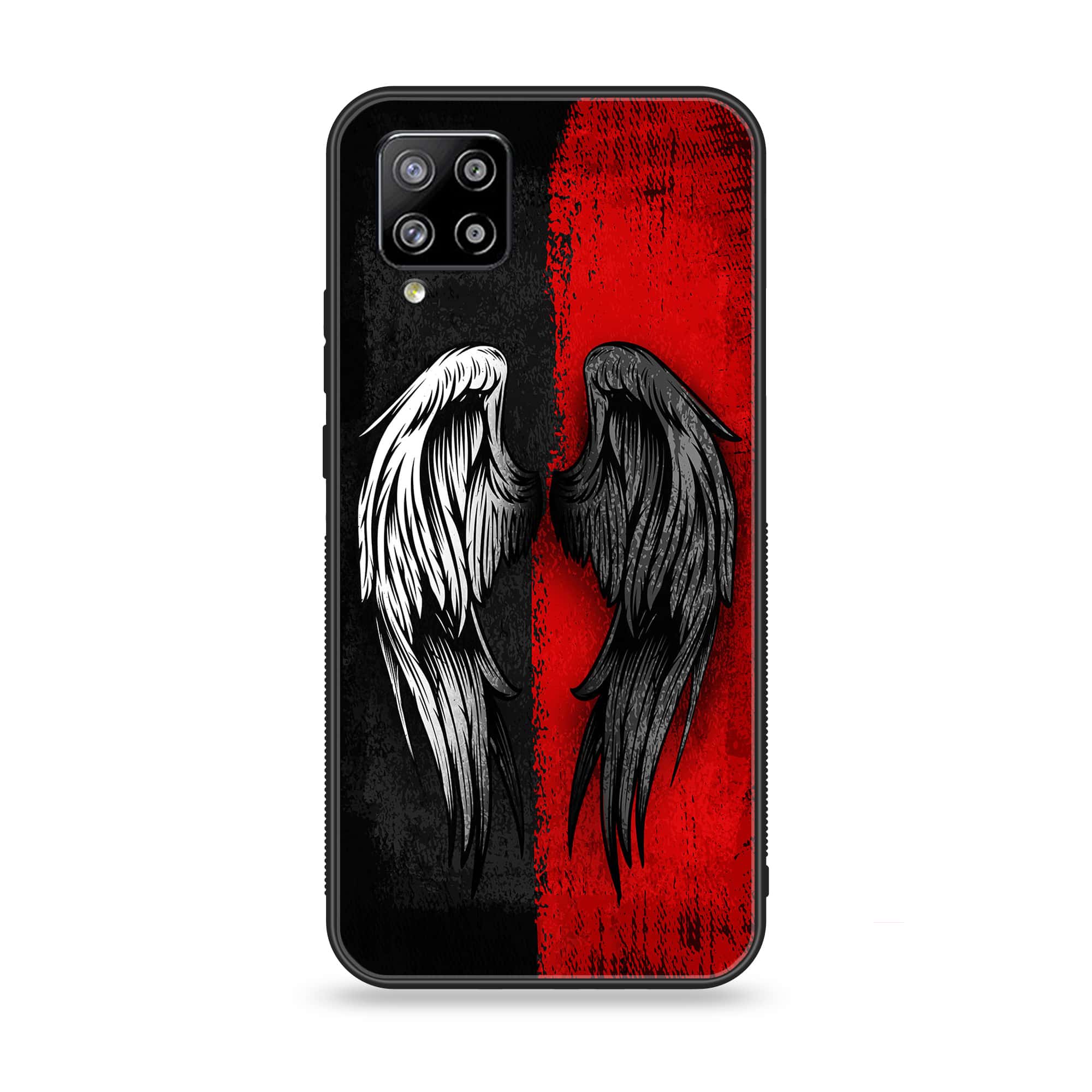 Samsung Galaxy A42 5G - Angel Wings 2.0 Series - Premium Printed Glass soft Bumper shock Proof Case