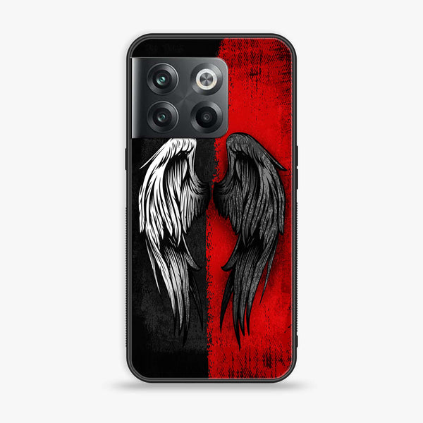 Oneplus 10T  Angel Wings 2.0 Series Premium Printed Glass soft Bumper shock Proof Case