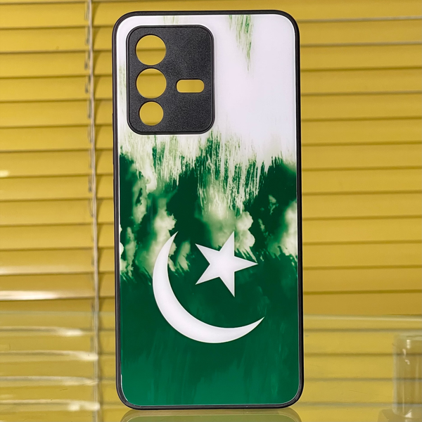 Vivo S12 Pakistani Flag Series Glass Case CS-2299