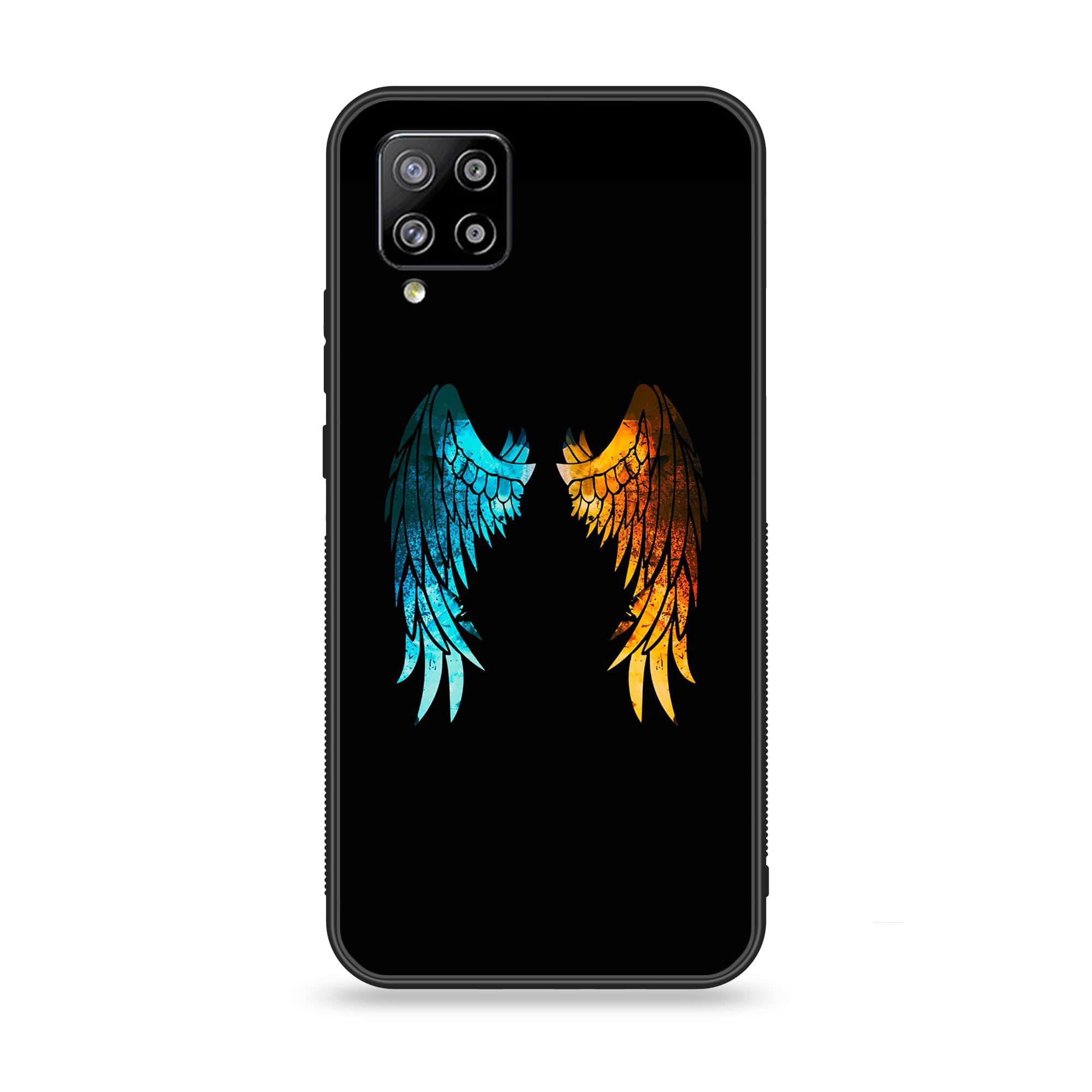 Samsung Galaxy A42 5G - Angel Wings 2.0 Series - Premium Printed Glass soft Bumper shock Proof Case