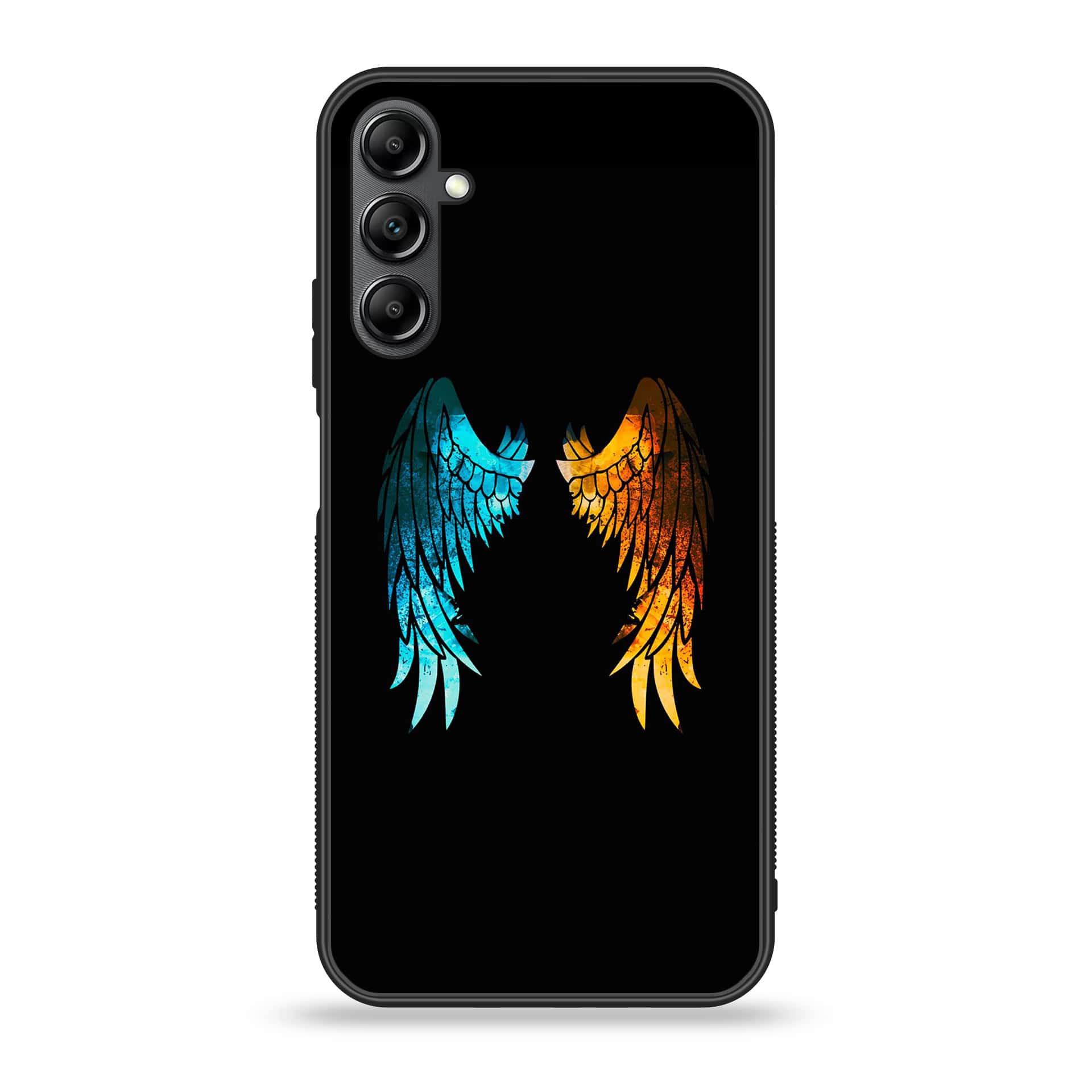 Samsung Galaxy A25 - Angel Wings 2.0 Series - Premium Printed Glass soft Bumper shock Proof Case