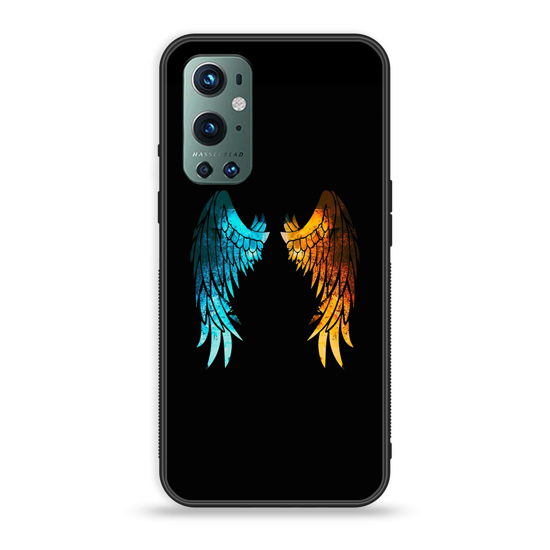 OnePlus 9 Pro - Angel Wings 2.0 Series - Premium Printed Glass soft Bumper shock Proof Case
