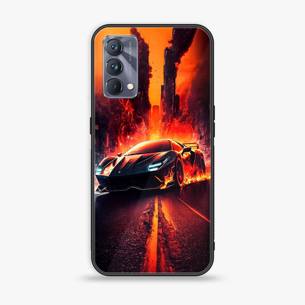 Realme GT Master Edition Racing Series Premium Printed Glass soft Bumper shock Proof  Case