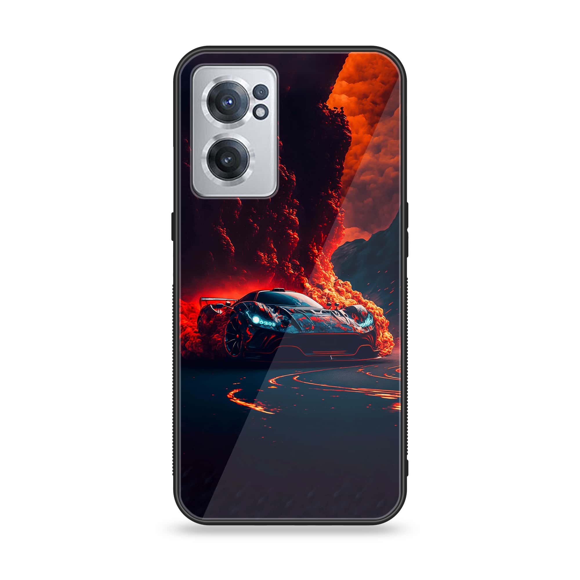 OnePlus Nord CE 2 5G - Racing Series - Premium Printed Glass soft Bumper shock Proof Case