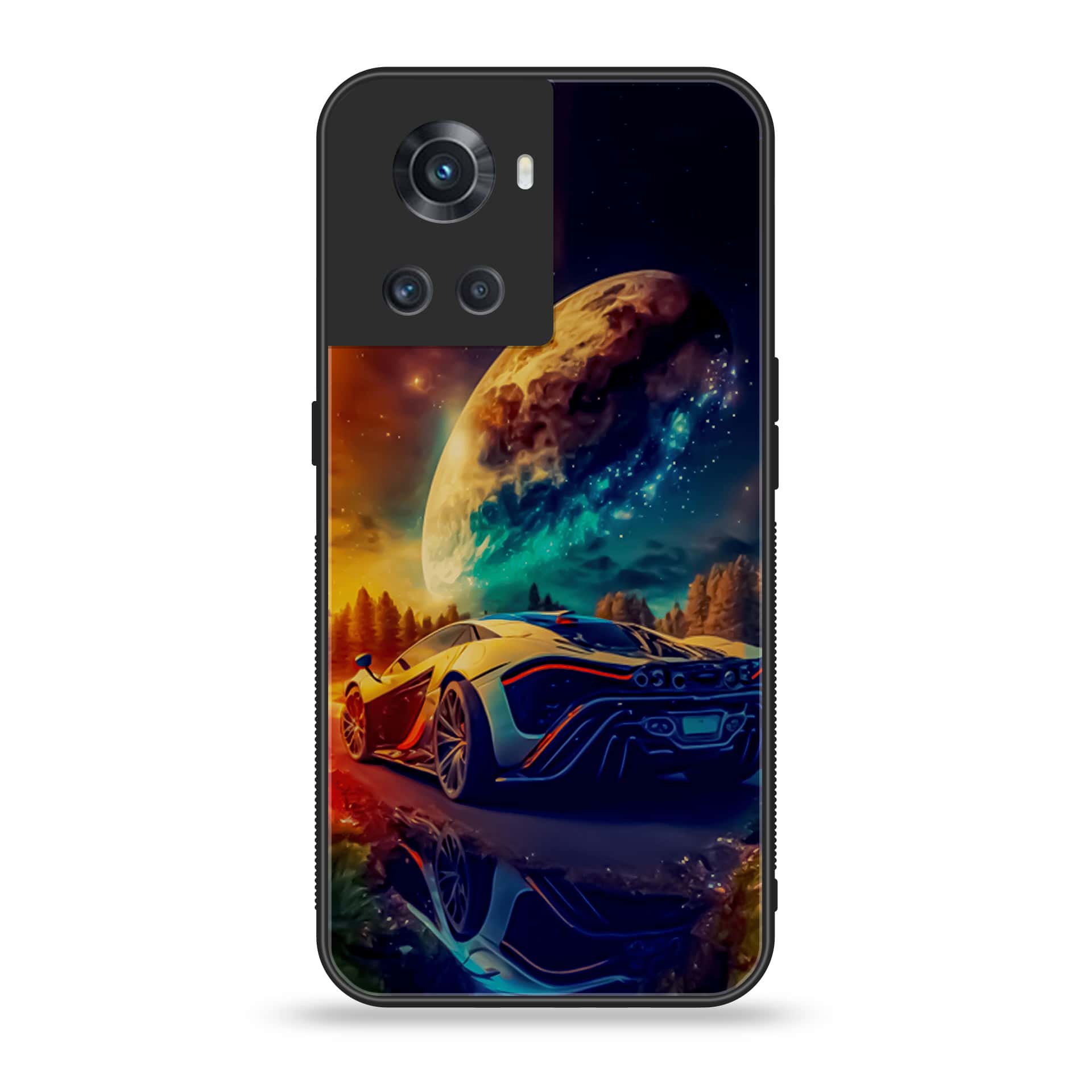 OnePlus Ace 5G - Racing Series  - Premium Printed Glass soft Bumper shock Proof Case