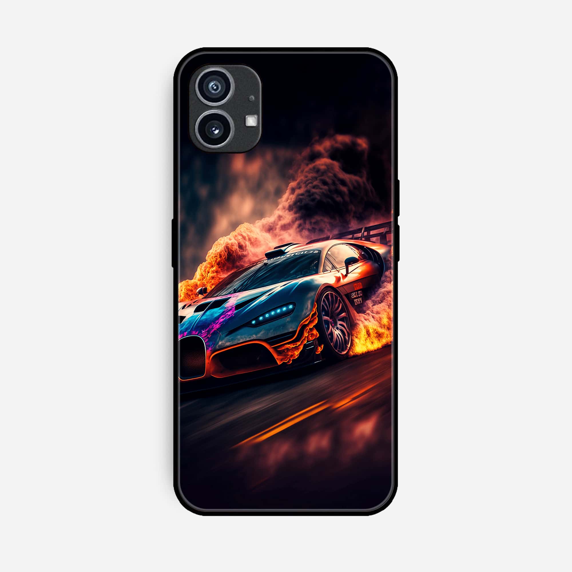 Nothing Phone (1) Racing Series Premium Printed Glass soft Bumper shock Proof Case
