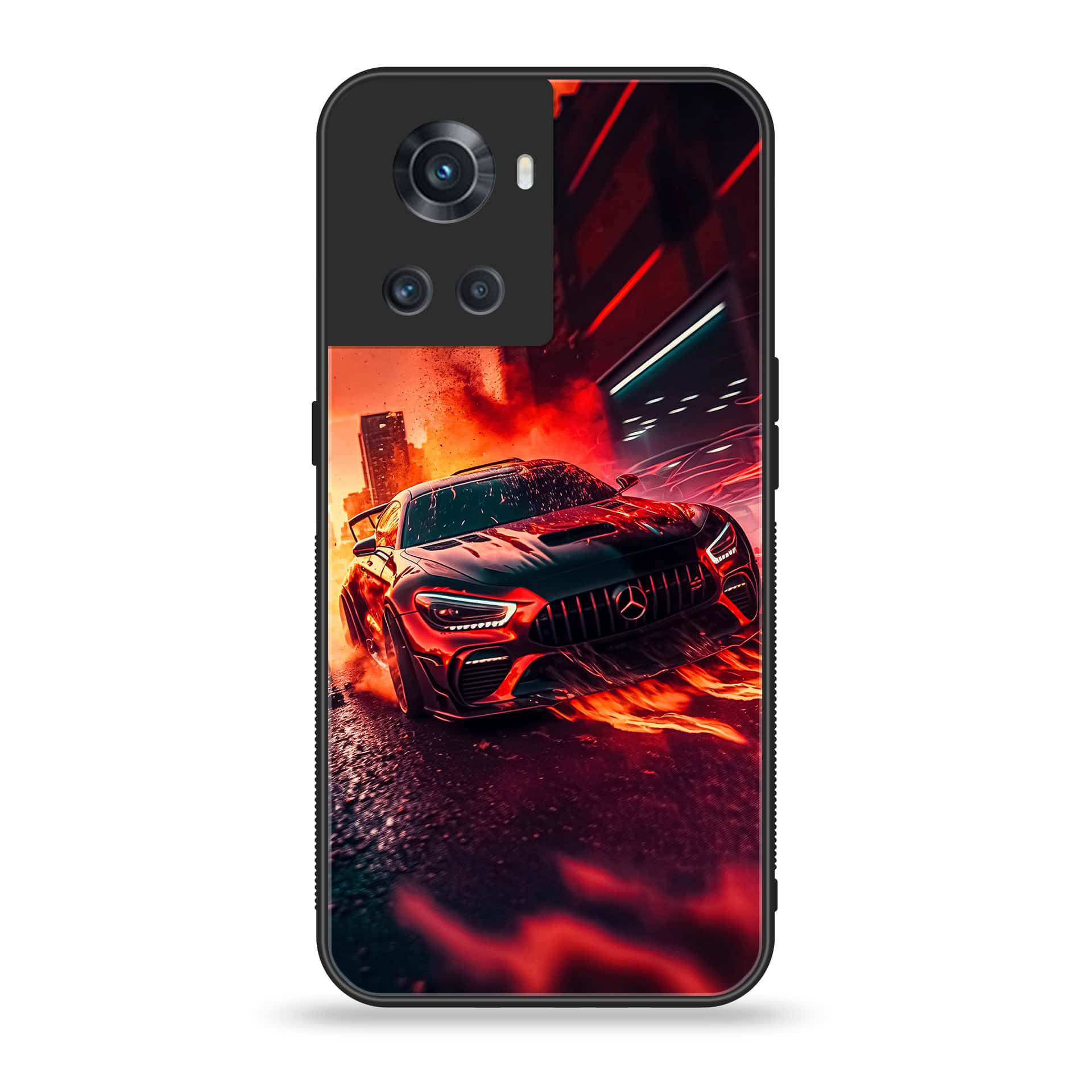 OnePlus Ace 5G - Racing Series  - Premium Printed Glass soft Bumper shock Proof Case