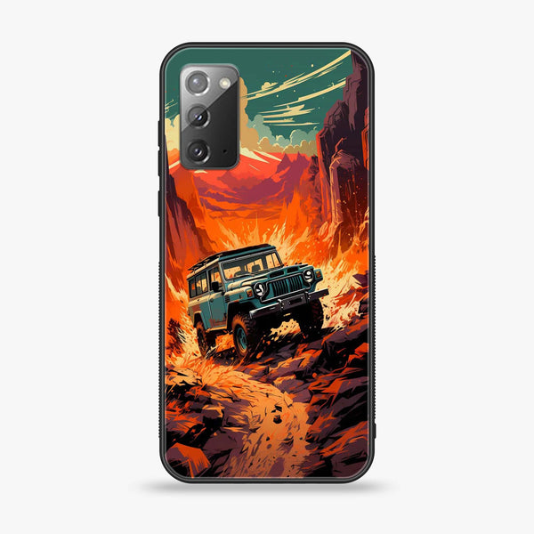 Samsung Galaxy Note 20 - Jeep Offroad - Premium Printed Glass soft Bumper Shock Proof Case