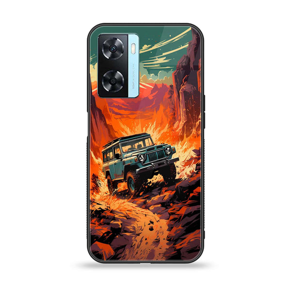 OnePlus Nord N20 SE - Jeep Offroad - Premium Printed Glass soft Bumper Shock Proof Case
