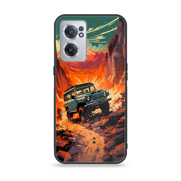 OnePlus Nord CE 2 5G - Jeep Offroad - Premium Printed Glass soft Bumper Shock Proof Case