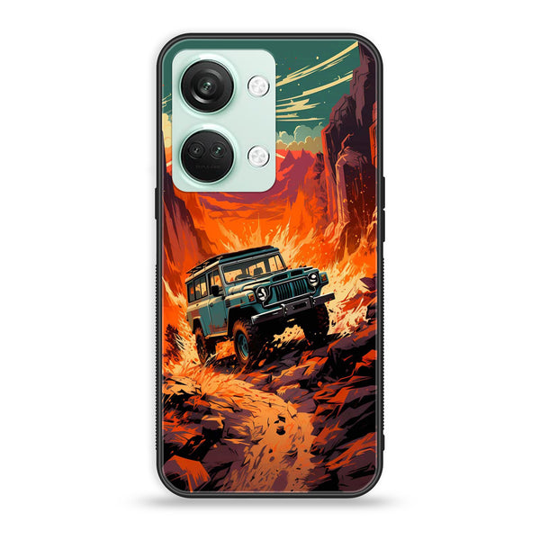 OnePlus Nord 3 5G - Jeep Offroad - Premium Printed Glass soft Bumper shock Proof Case