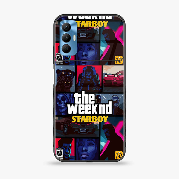 Tecno Spark 8 Pro - The Weeknd Star Boy - Premium Printed Glass soft Bumper Shock Proof Case