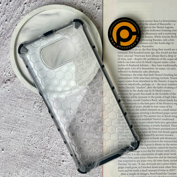 Xiaomi Poco X3 NFC Airbag Shockproof Hybrid Armor Honeycomb Transparent Cover
