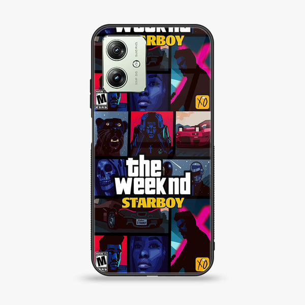 Motorola Moto G54 - The Weeknd Star Boy - Premium Printed Glass soft Bumper Shock Proof Case