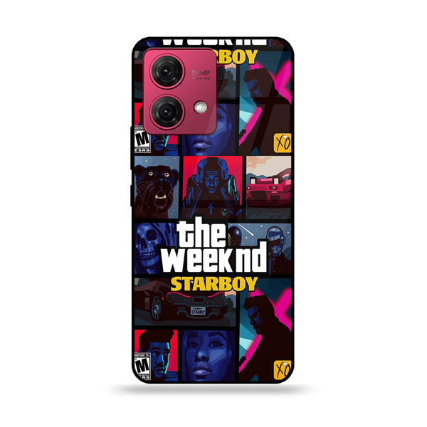 Motorola Moto G84 - The Weeknd Star Boy - Premium Printed Glass soft Bumper Shock Proof Case