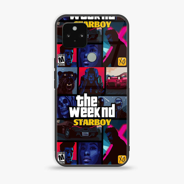 Google Pixel 5a - The Weeknd Star Boy - Premium Printed Glass soft Bumper Shock Proof Case