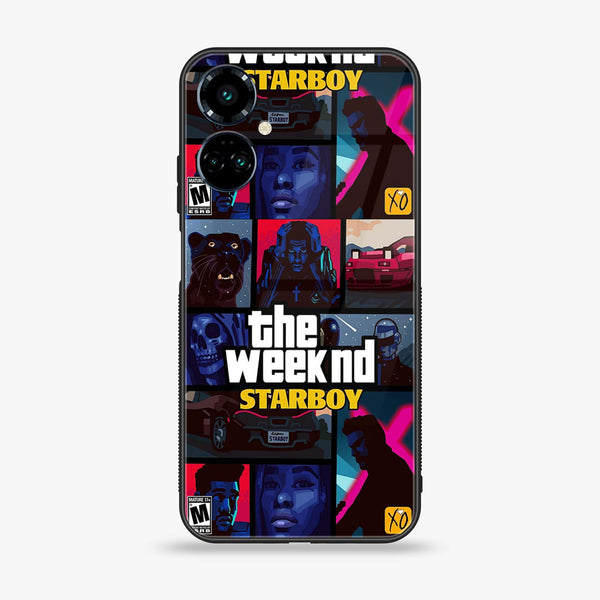 Tecno Camon 19 Pro - The Weeknd Star Boy - Premium Printed Glass soft Bumper Shock Proof Case