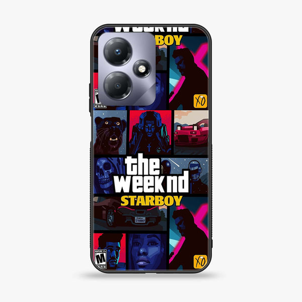 Infinix Hot 30 - The Weeknd Star Boy - Premium Printed Glass soft Bumper shock Proof Case