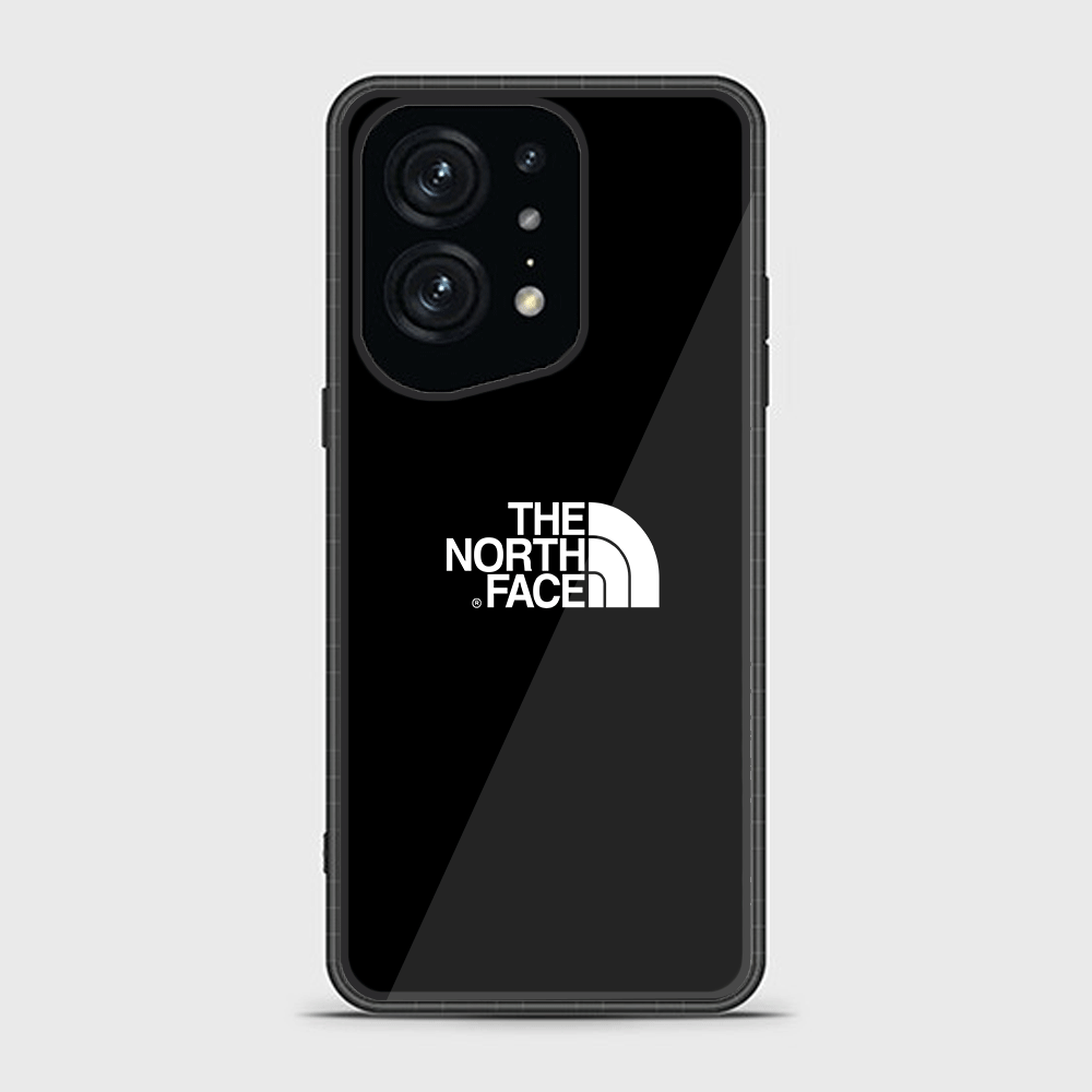 Oppo Find X5 Pro The North Face Series Premium Printed Glass soft Bumper shock Proof Case