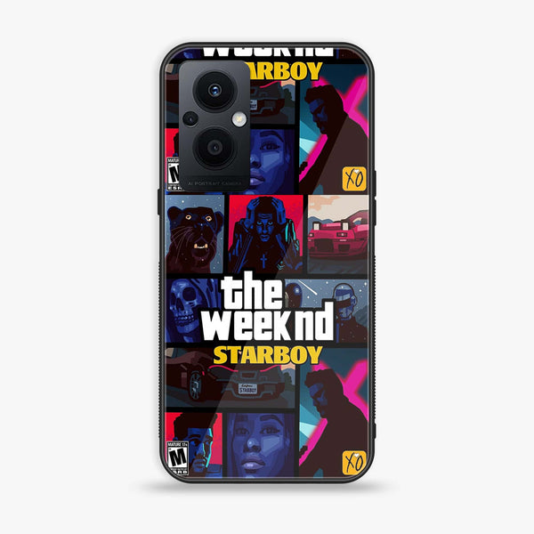 Oppo Reno 7z - The Weeknd Star Boy - Premium Printed Glass soft Bumper Shock Proof Case