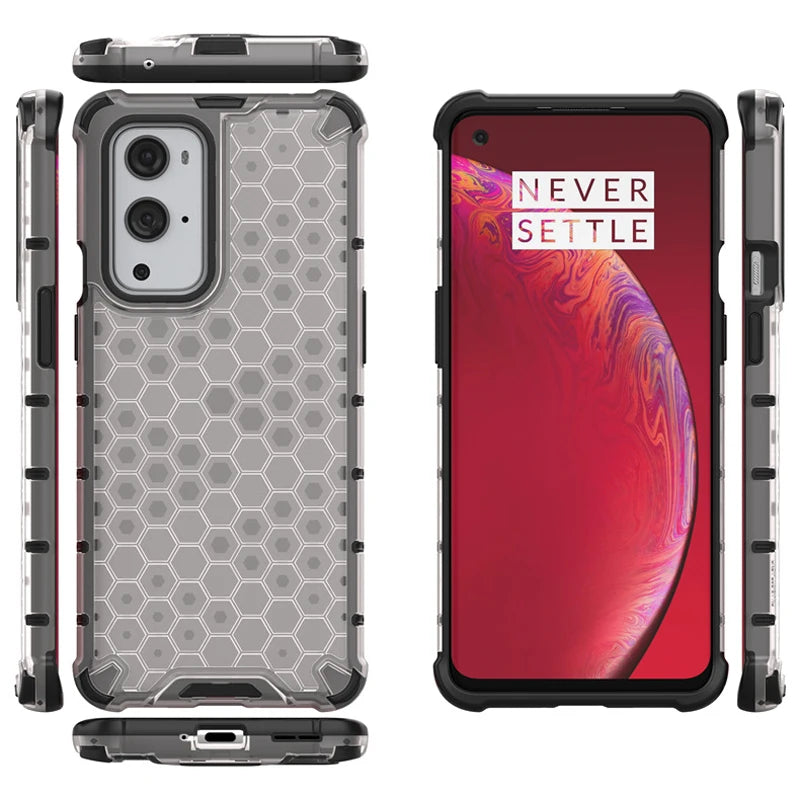 OnePlus 7T Airbag Shockproof Hybrid Armor Honeycomb Transparent Cover