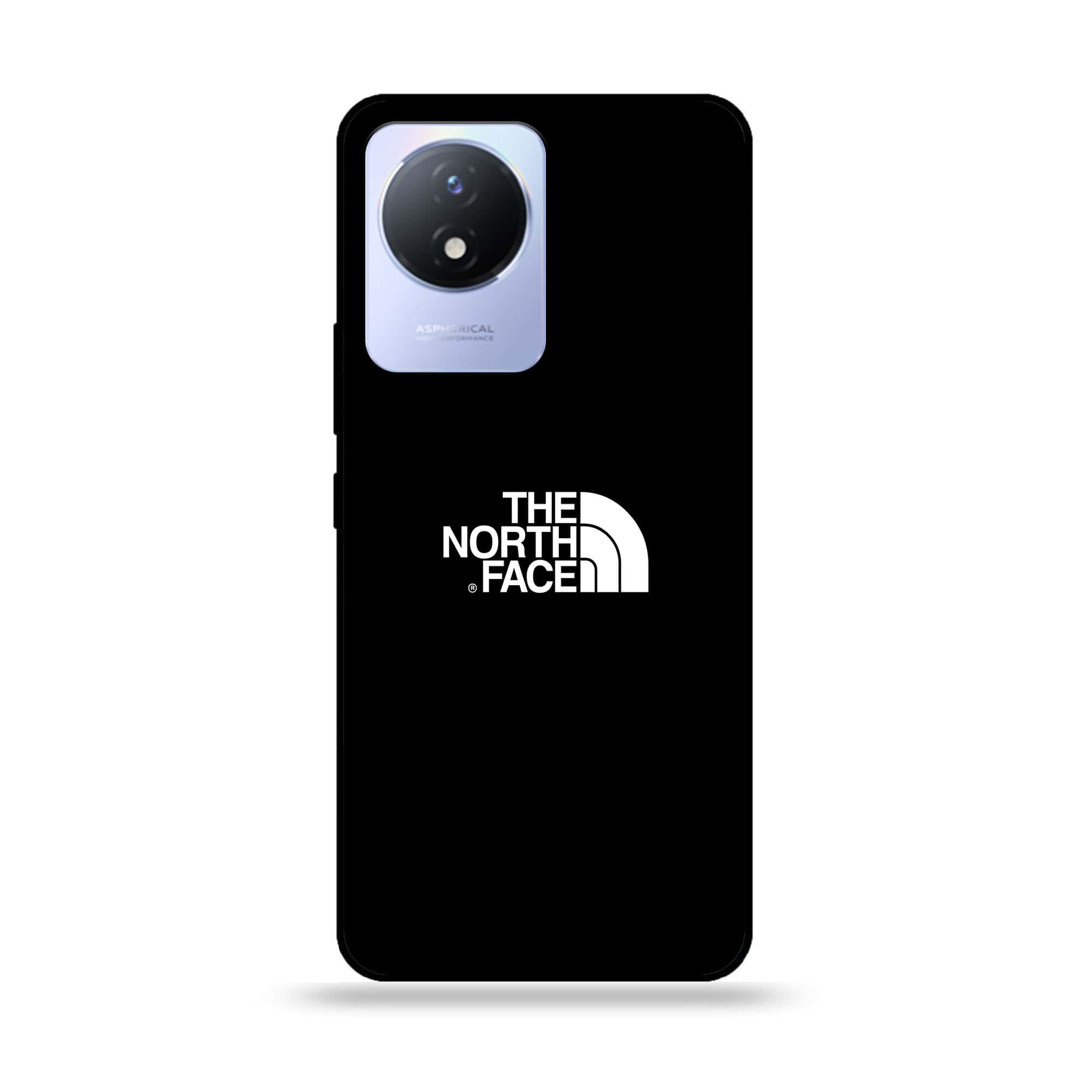 Vivo Y02 - The North Face Series - Premium Printed Glass soft Bumper shock Proof Case