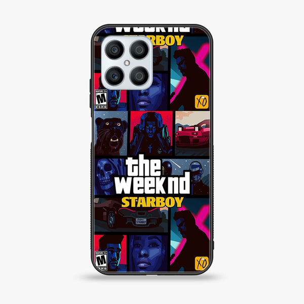 Huawei Honor X8 4G - The Weeknd Star Boy - Premium Printed Glass soft Bumper Shock Proof Case
