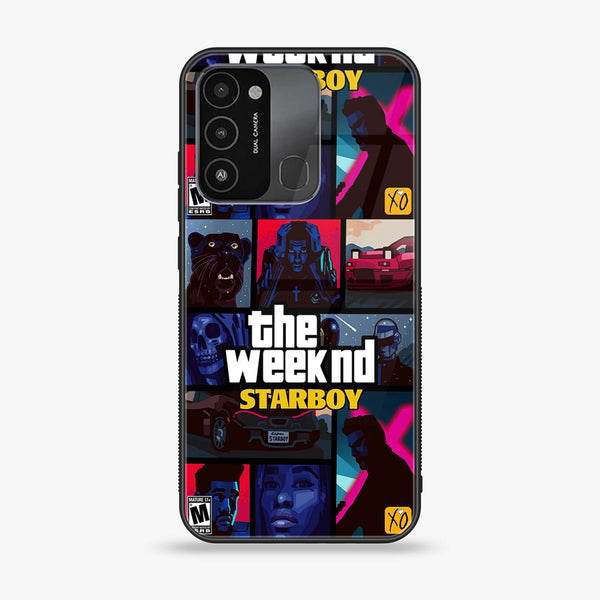 Tecno Spark 8C - The Weeknd Star Boy - Premium Printed Glass soft Bumper Shock Proof Case CS-5360