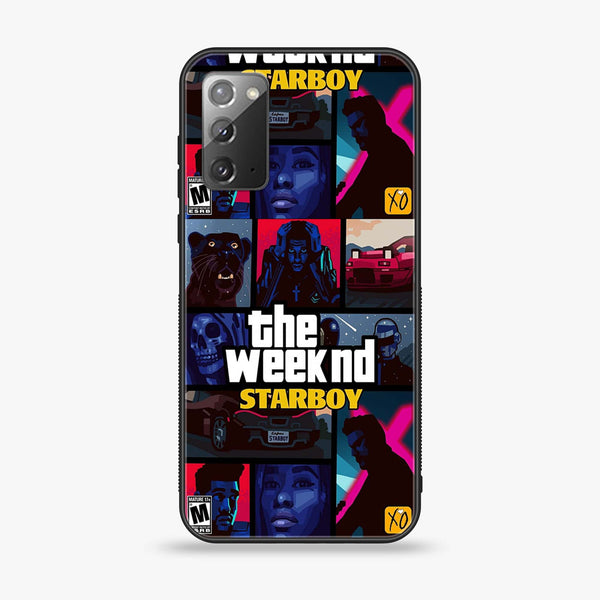 Samsung Galaxy Note 20 - The Weeknd Star Boy - Premium Printed Glass soft Bumper Shock Proof Case