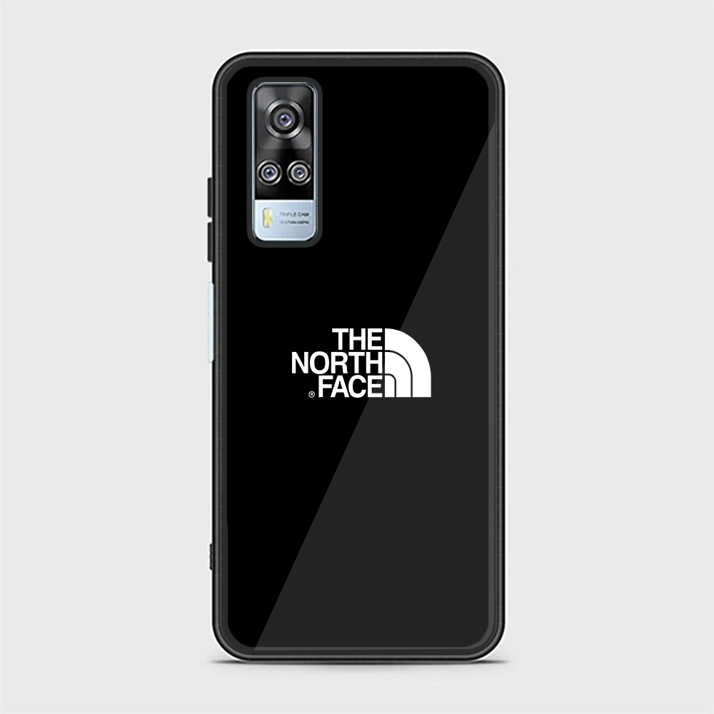 Vivo Y53s 4G The North Face Series Premium Printed Glass soft Bumper shock Proof Case