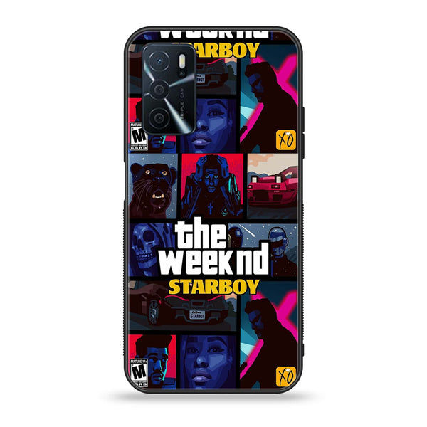 OPPO A16 - The Weeknd Star Boy - Premium Printed Glass soft Bumper Shock Proof Case