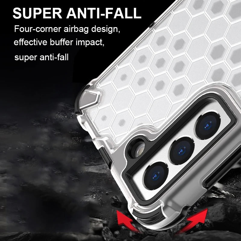 OnePlus 9 Airbag Shockproof Hybrid Armor Honeycomb Transparent Cover