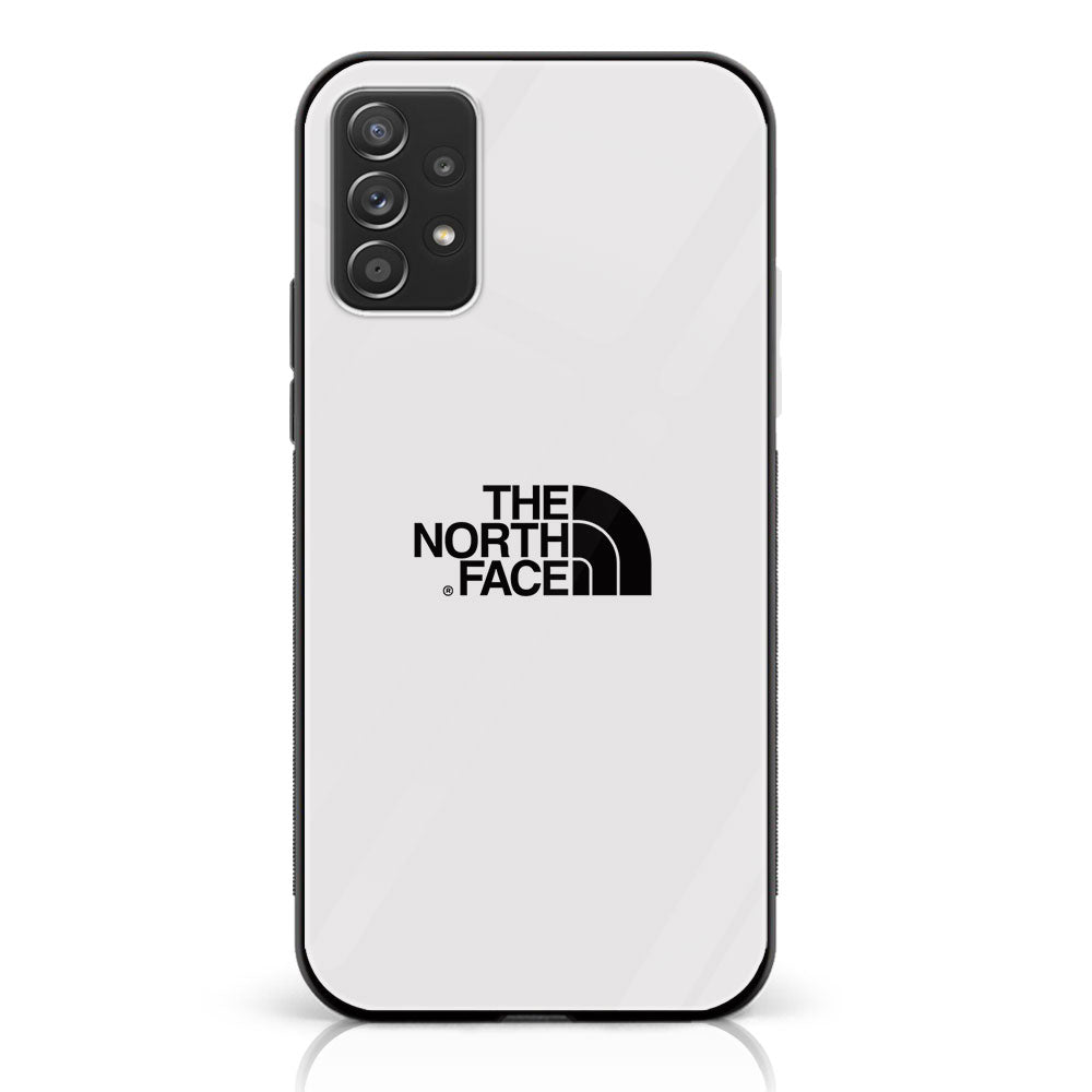 Samsung Galaxy A32 - The North Face Series - Premium Printed Glass soft Bumper shock Proof Case