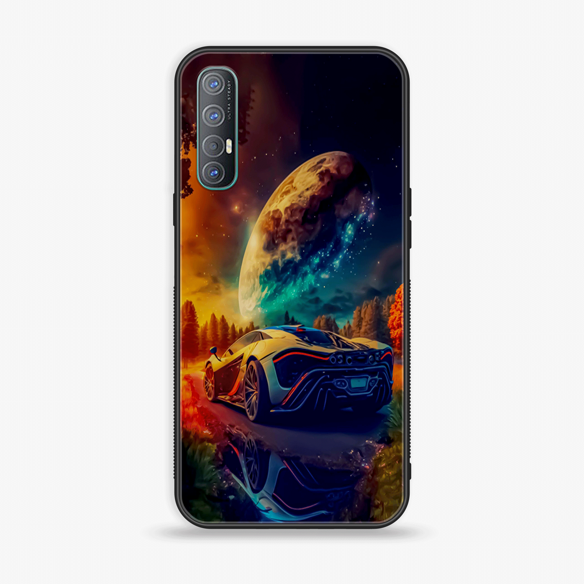 Oppo Find X2 Neo - Racing Series - Premium Printed Glass soft Bumper shock Proof Case