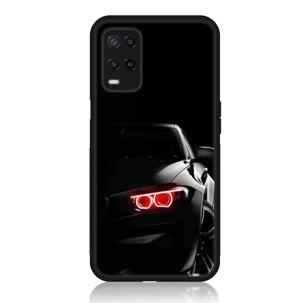 Realme Narzo 30 5G - Black Art Series - Premium Printed Glass soft Bumper shock Proof Case