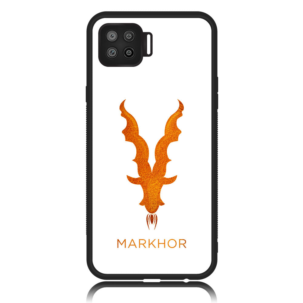 Oppo A93 4G - Markhor Series - Premium Printed Glass soft Bumper shock Proof Case