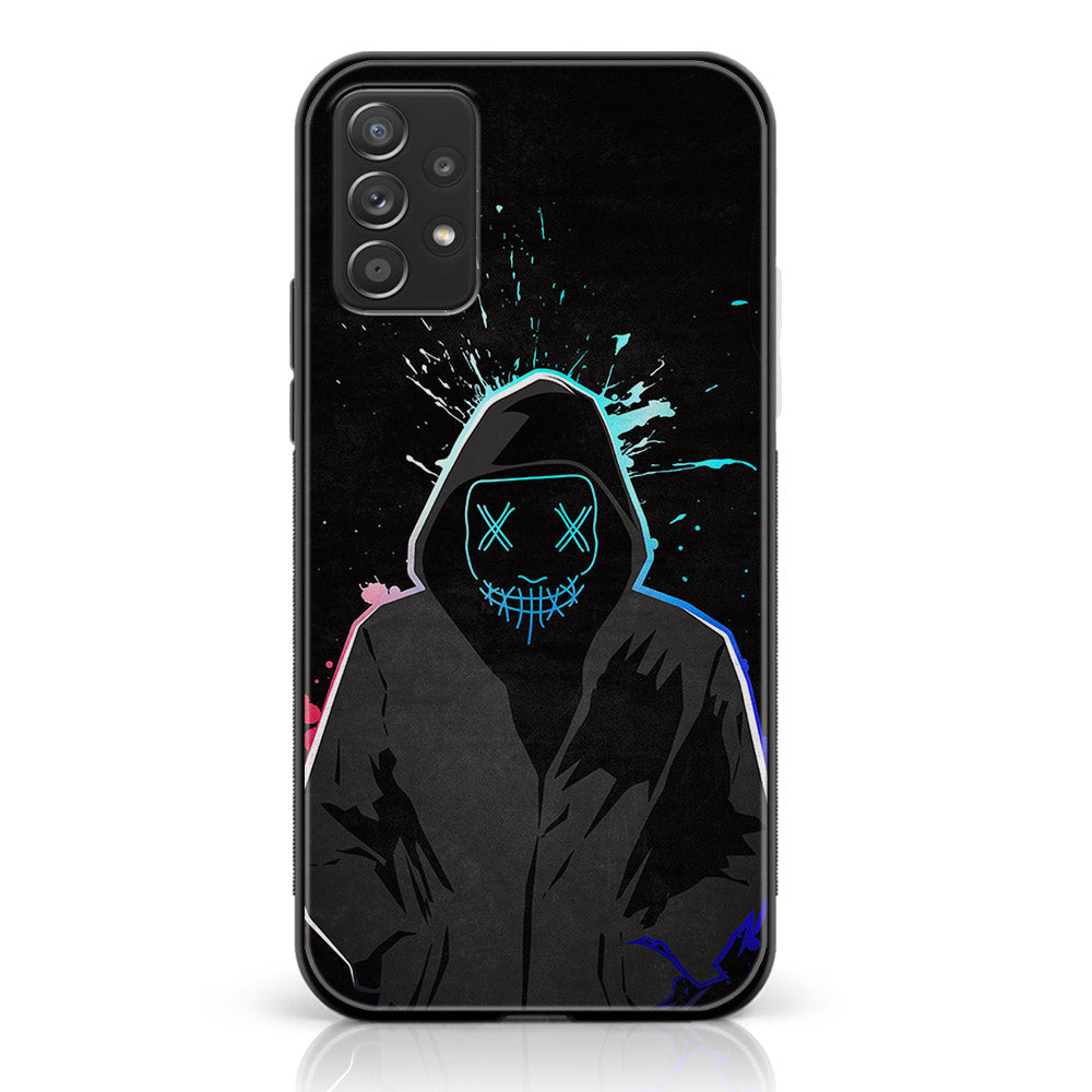 Samsung Galaxy A52s 5G - Anonymous 2.0  Series - Premium Printed Glass soft Bumper shock Proof Case