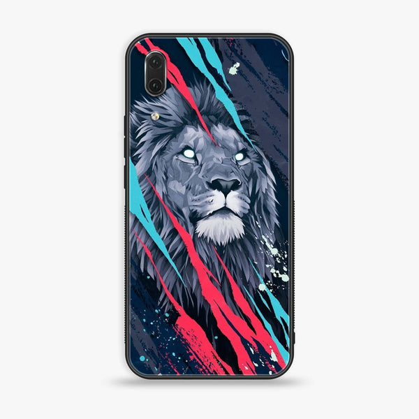 Huawei P20 - Abstract Animated Lion - Premium Printed Glass Case