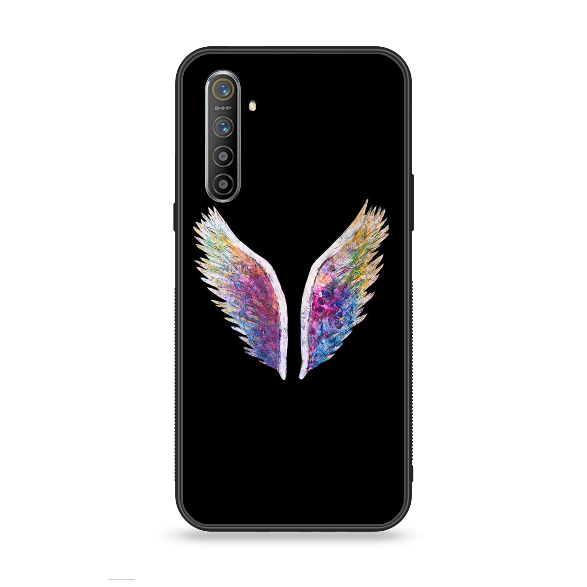 Realme XT - Angel Wings Series - Premium Printed Glass soft Bumper shock Proof Case