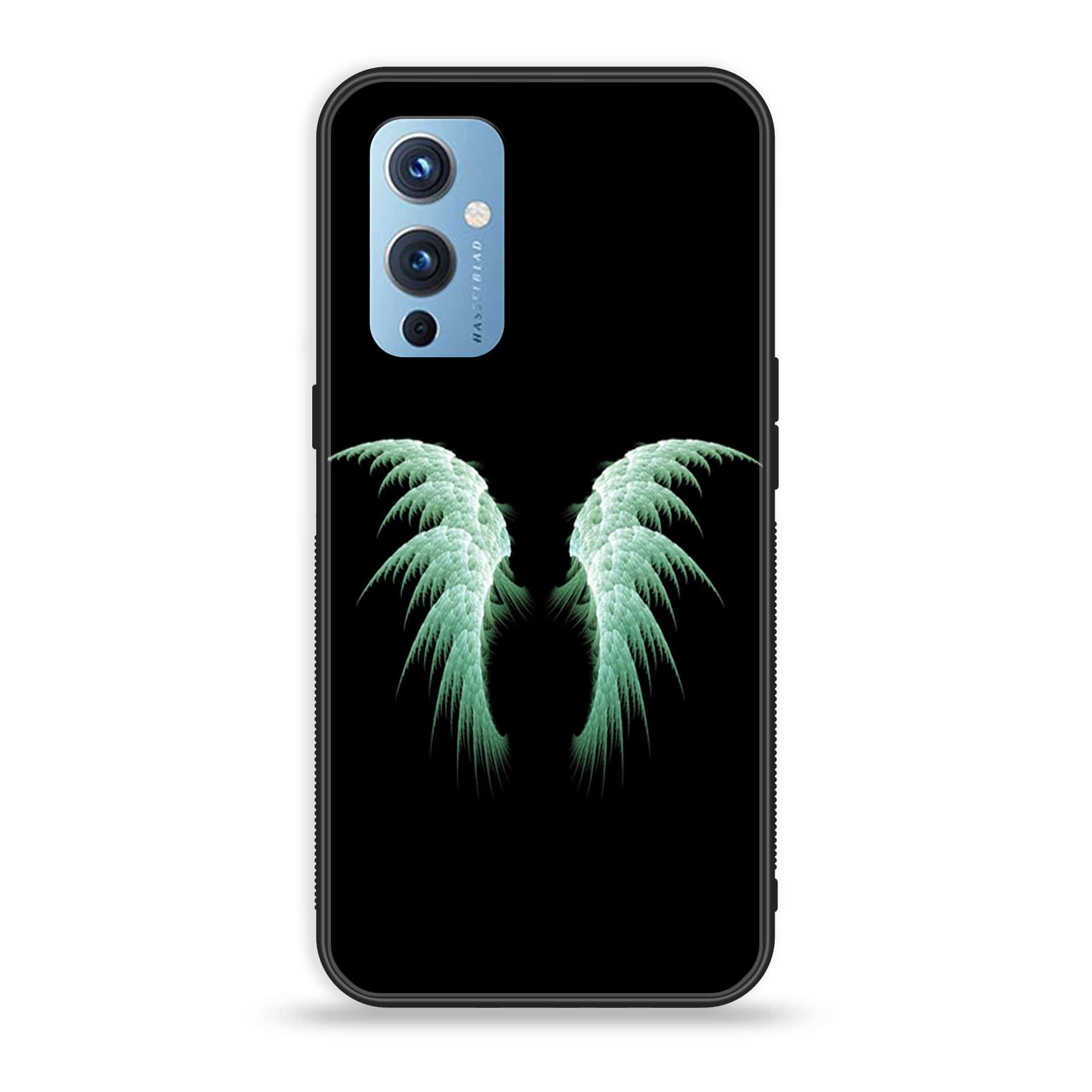 OnePlus 9 - Angel Wings Series - Premium Printed Glass soft Bumper shock Proof Case