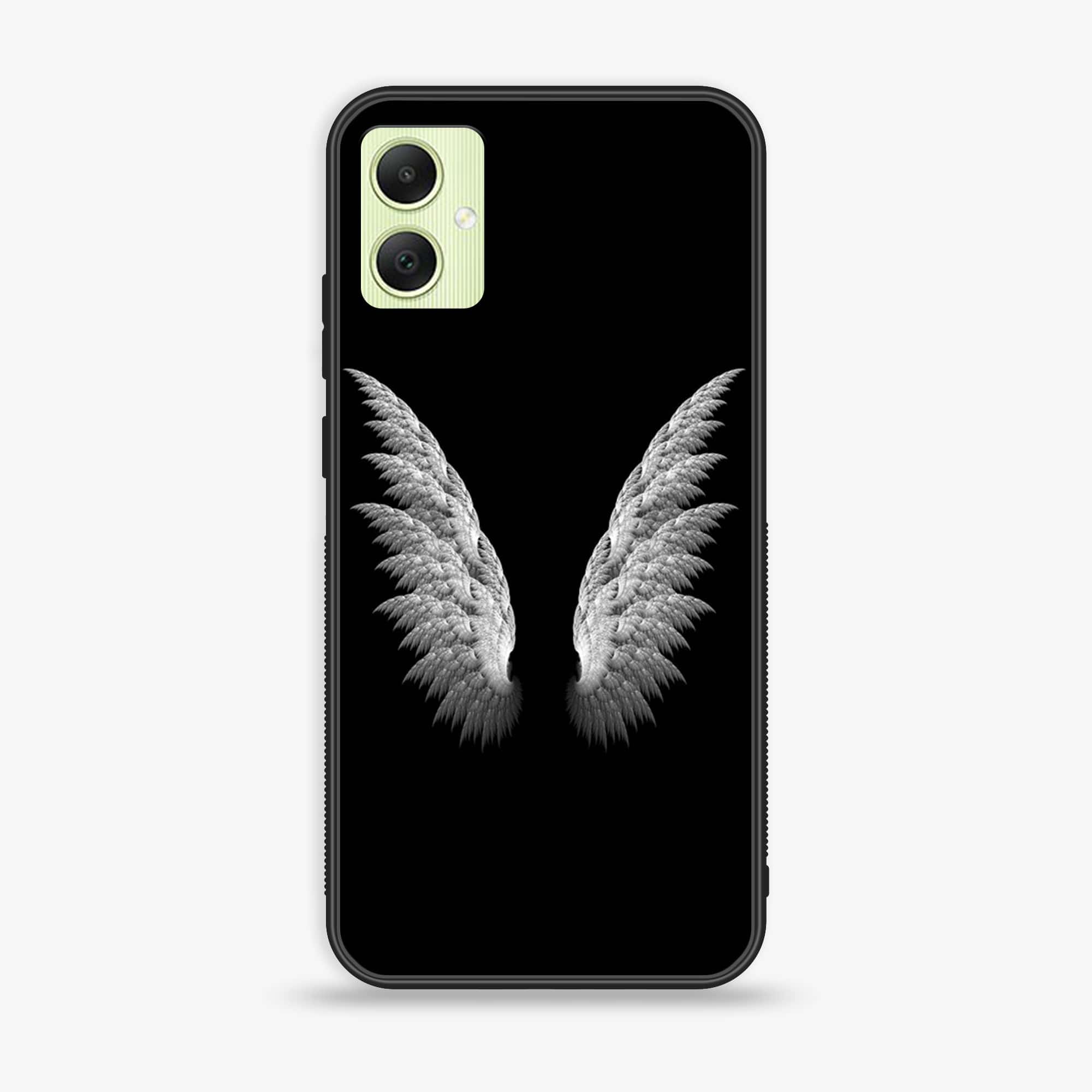 Samsung Galaxy A05 - Angel Wings Series - Premium Printed Glass soft Bumper shock Proof Case
