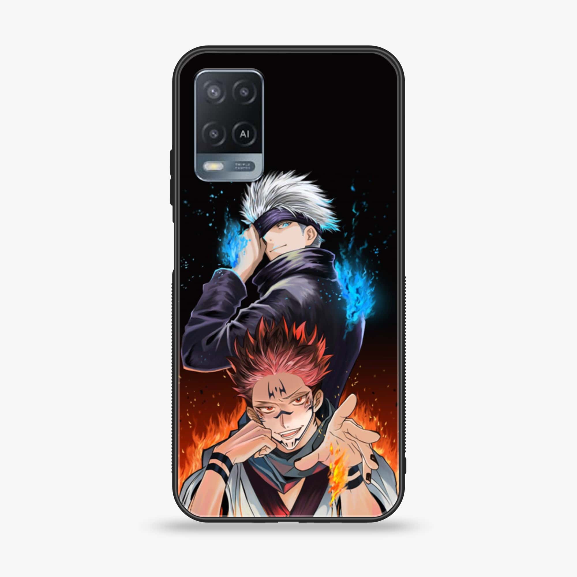 Oppo A54 - Anime 2.0 Series - Premium Printed Glass soft Bumper shock Proof Case