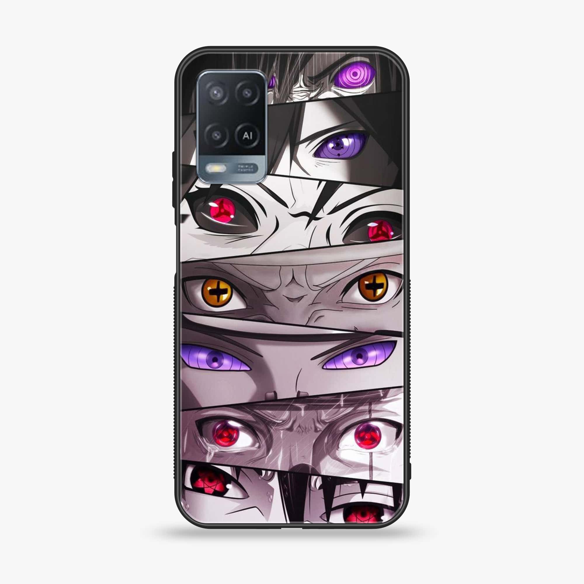 Oppo A54 - Anime 2.0 Series - Premium Printed Glass soft Bumper shock Proof Case