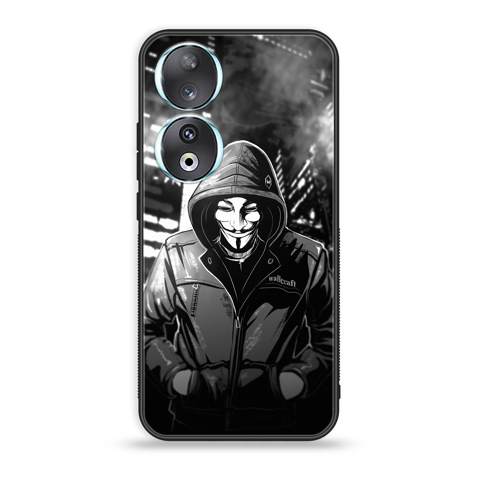 Huawei Honor 90 - Anonymous 2.0 Series - Premium Printed Glass soft Bumper shock Proof Case