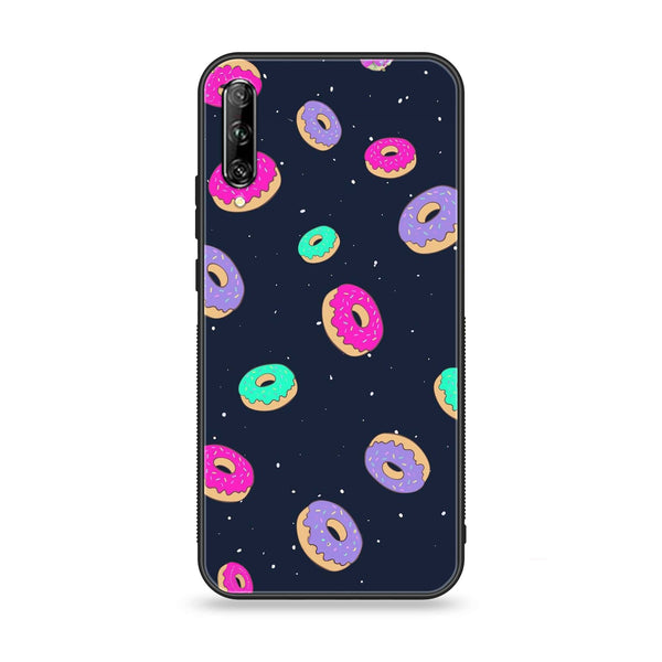 Huawei Y9s - Colorful Donuts - Premium Printed Glass soft Bumper shock Proof Case
