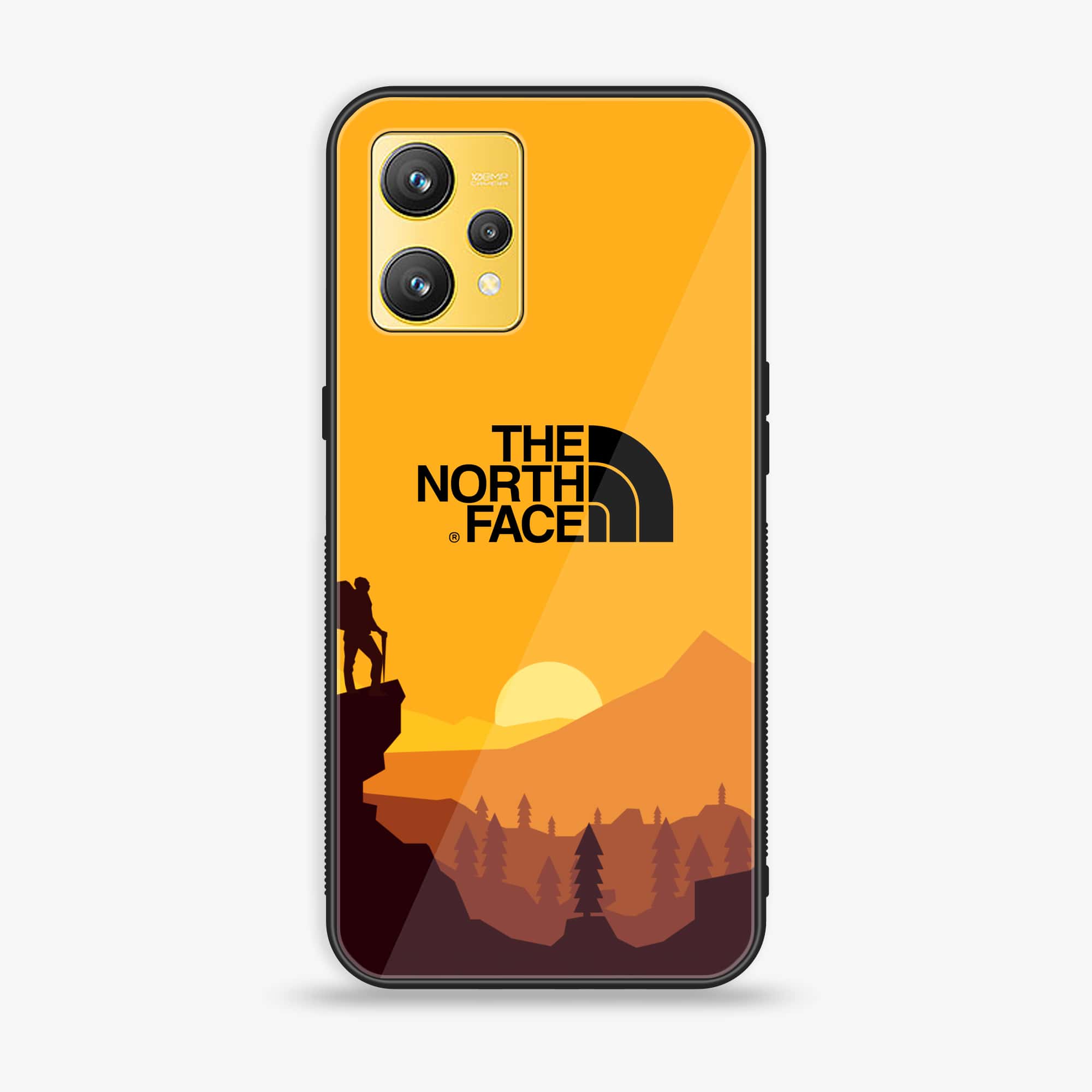 Realme 9 - The North Face Series - Premium Printed Glass soft Bumper shock Proof Case