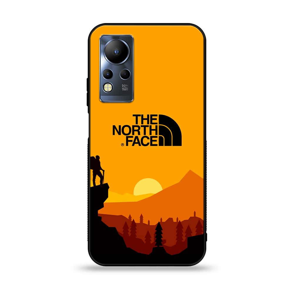 Infinix Note 12 G88 - The North Face Series - Premium Printed Glass soft Bumper shock Proof Case