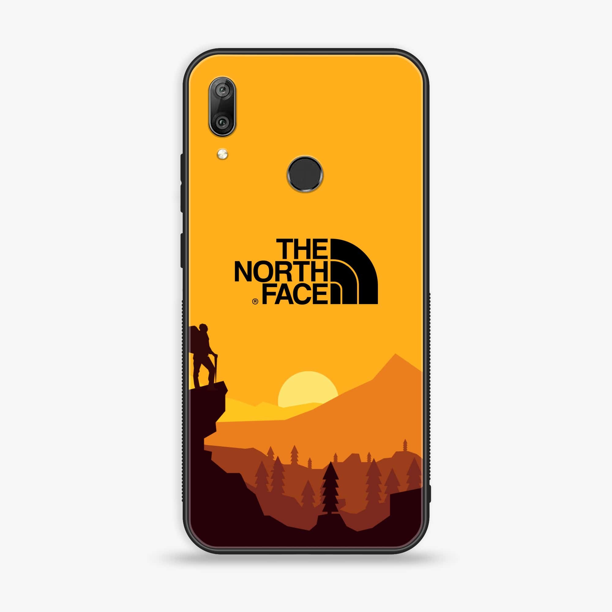 Huawei Y7 Prime (2019) - The North Face Series - Premium Printed Glass soft Bumper shock Proof Case