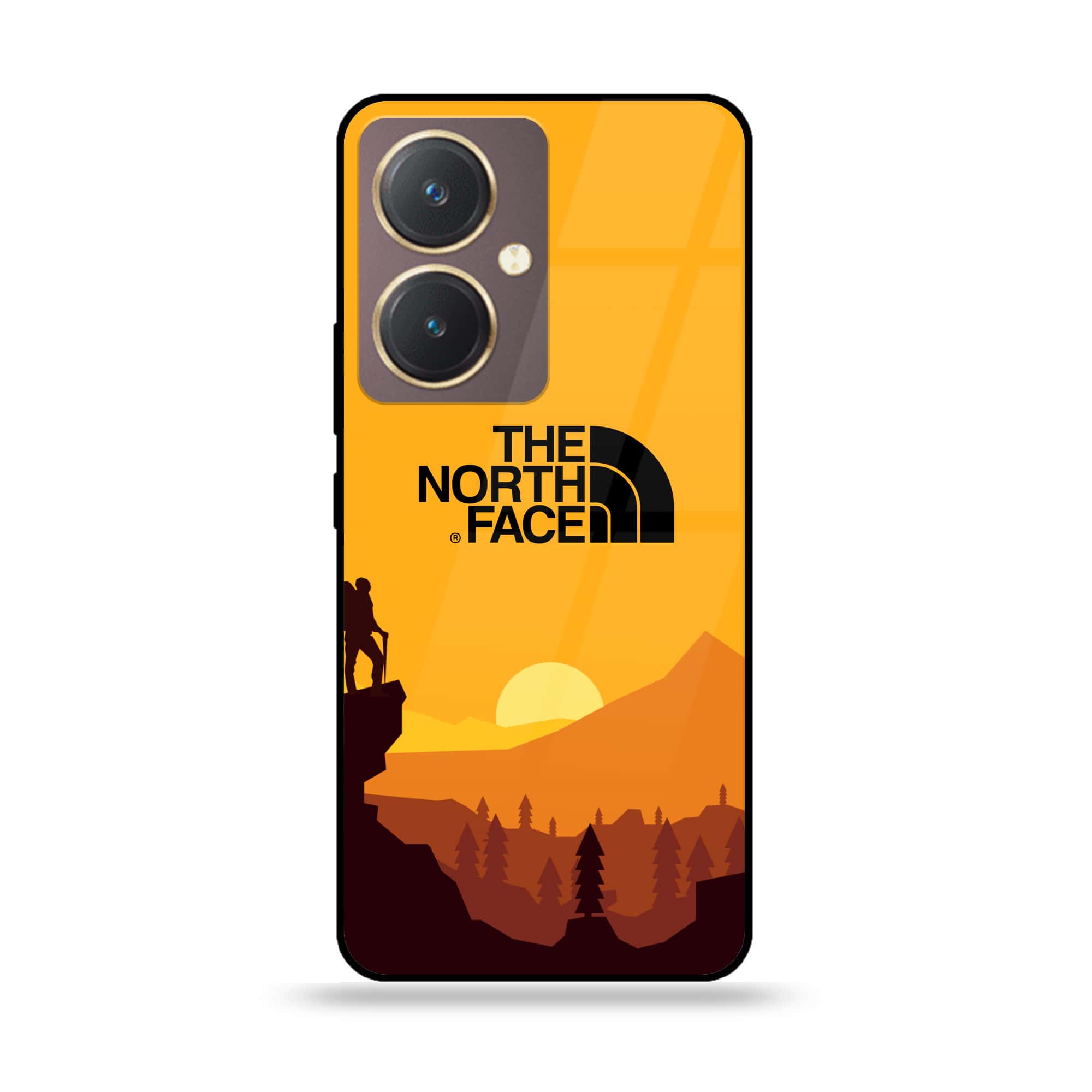 Vivo Y27 - The North Face Series - Premium Printed Glass soft Bumper shock Proof Case